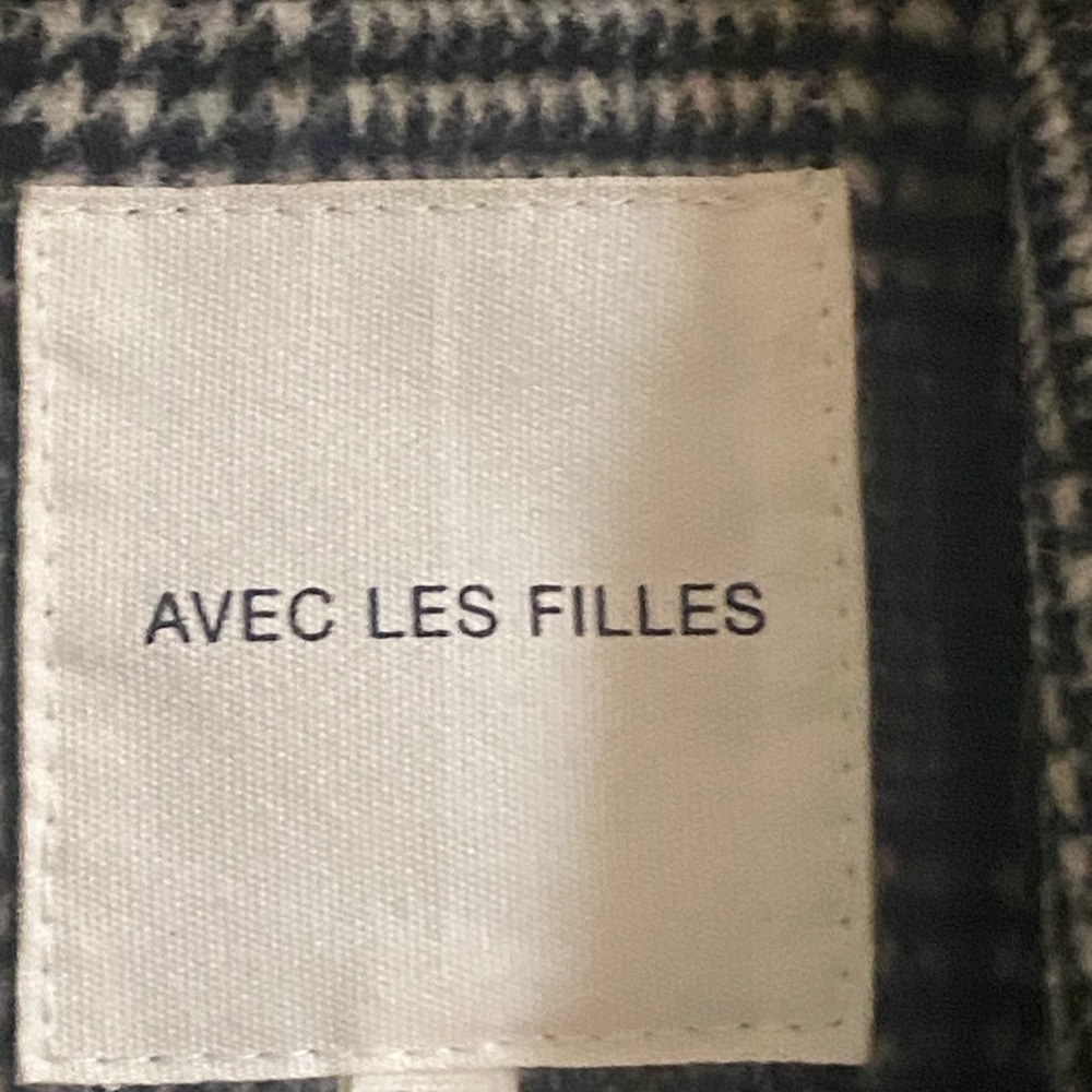 Avec Les Filles Plaid Long Blazer / Jacket - Picture 5 of 10